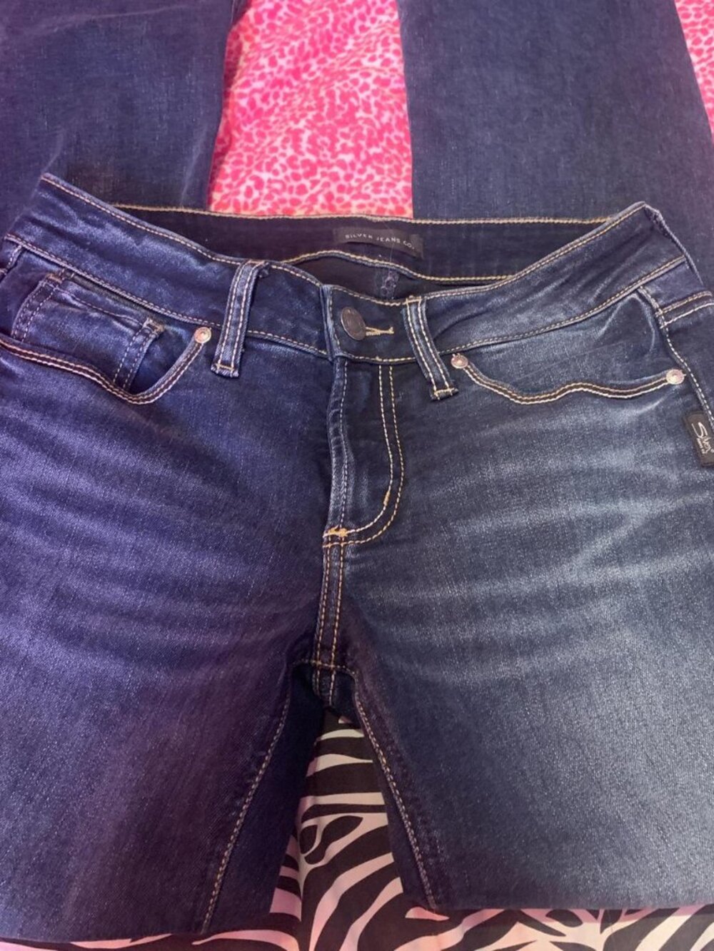 Silver Jeans Women's Navy and Blue Jeans